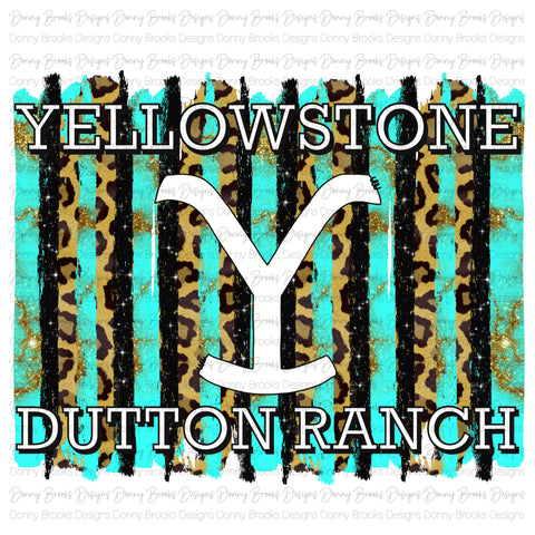 Yellowstone Dutton Ranch sublimation transfer