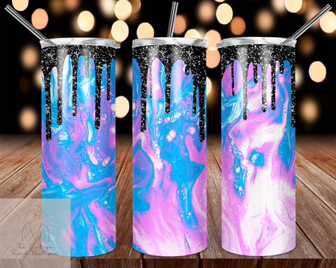 pink + blue  | tumbler sublimation transfers