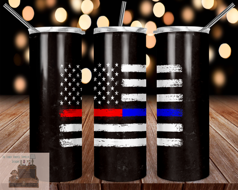 firefighter + police | tumbler sublimation transfers
