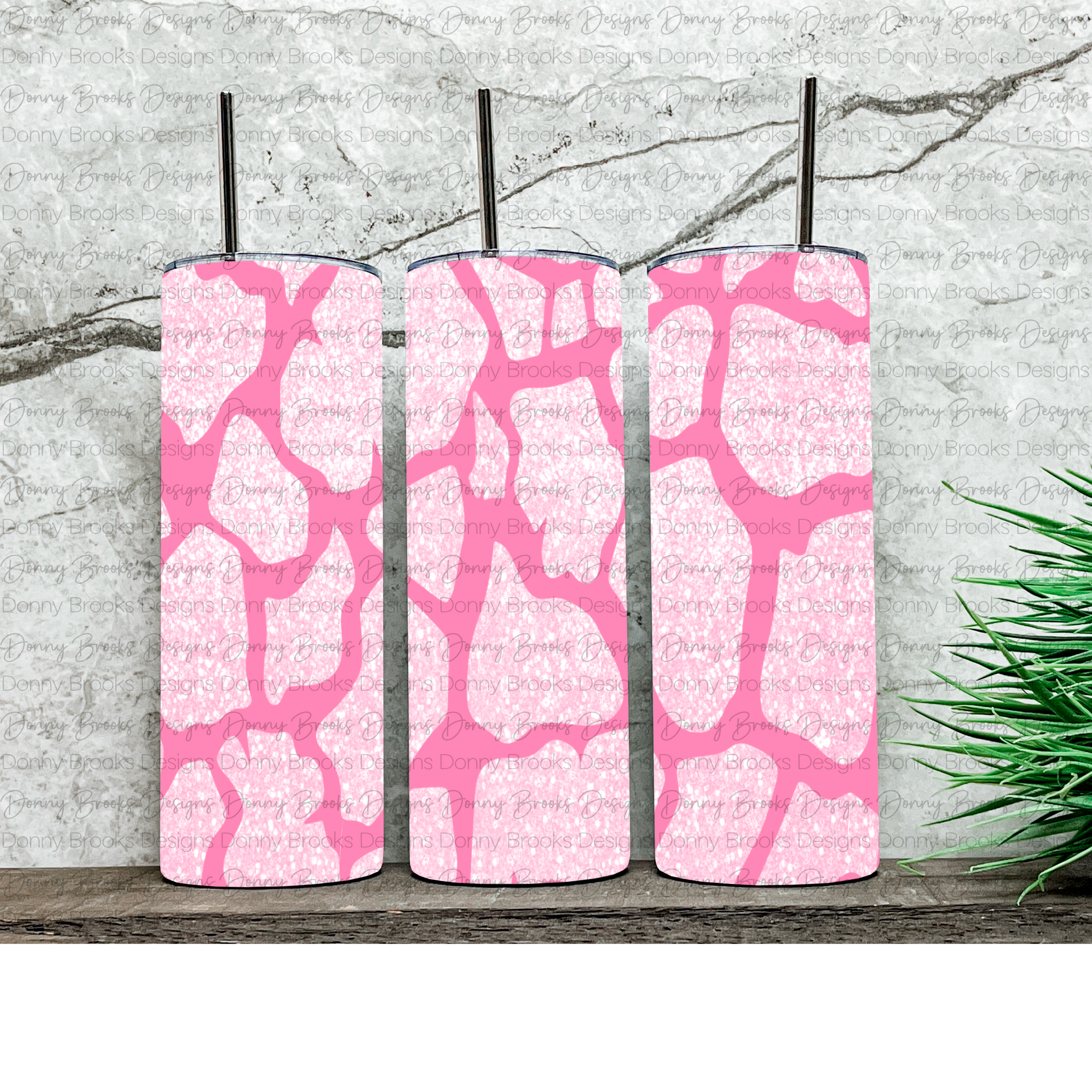 Pink leo tumbler digital download