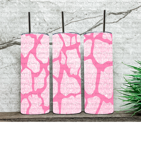 Pink leo tumbler digital download