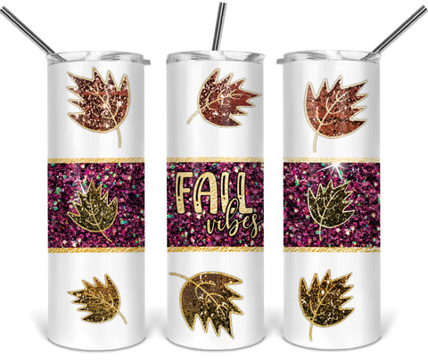 fall vibes tumbler sublimation transfer - ST9