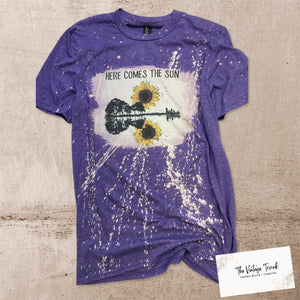 here comes the sun bleached tee