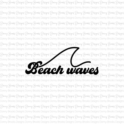Beach waves digital download