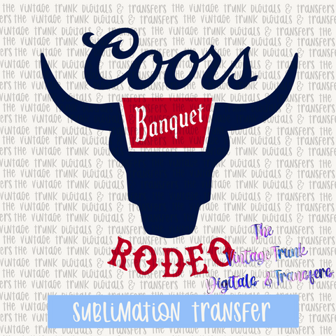 coors rodeo sublimation transfer - ST46
