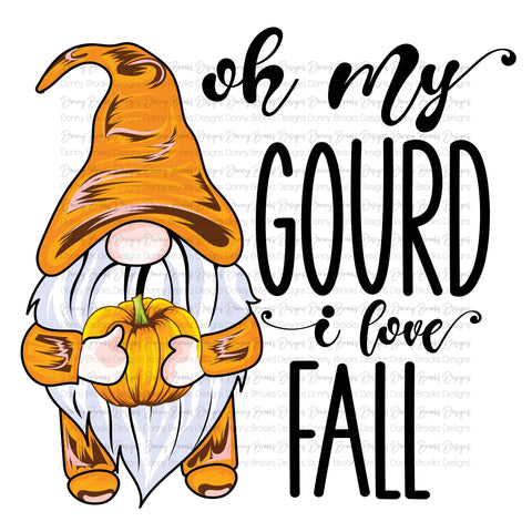 Oh My Gourd I Love Fall sublimation transfer